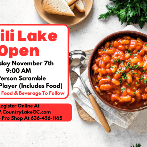 2026 Chili Lake Open - November 7th - 9:00am - 4 person scramble